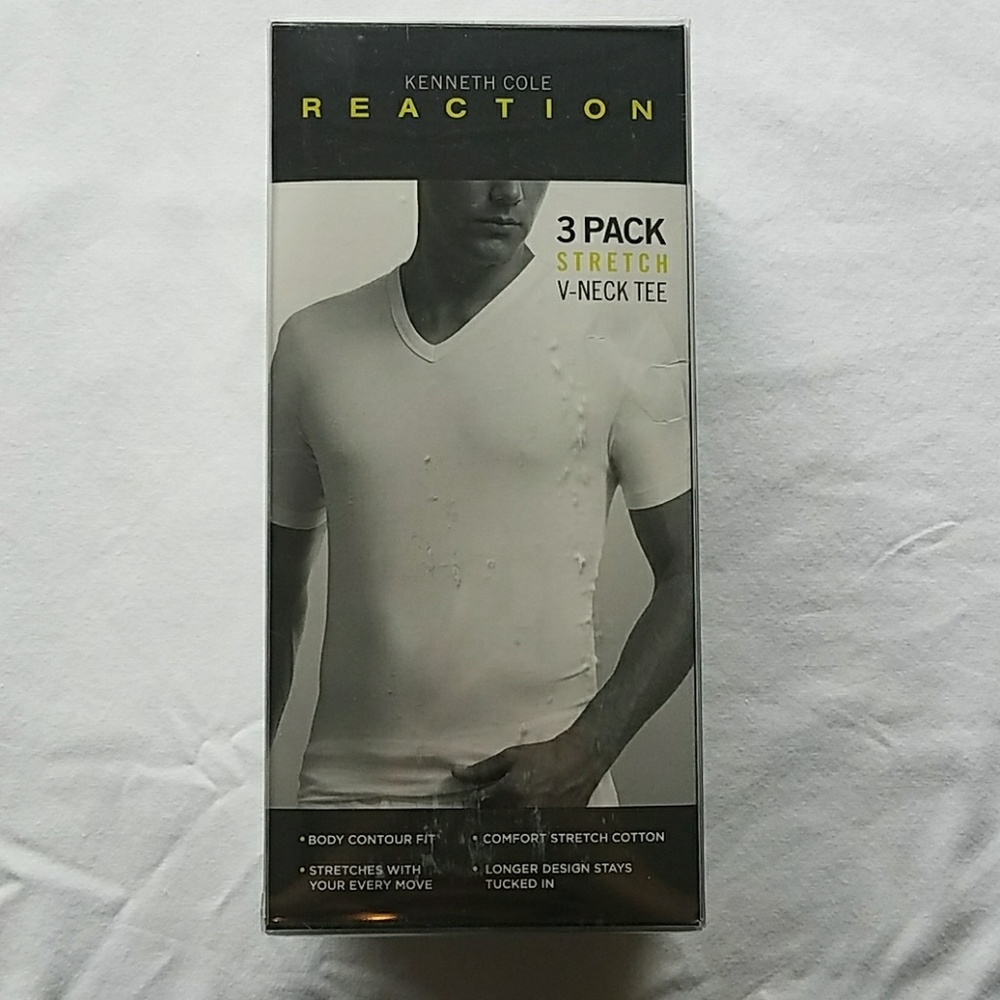 Kenneth Cole Vneck Tee's  Comfort Stretch Cotton